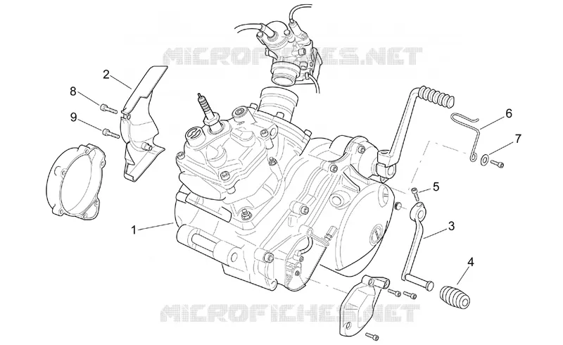 Moteur Aprilia APRILIA-MOTORCYCLES 125 MX 2006  MX SuperMotard