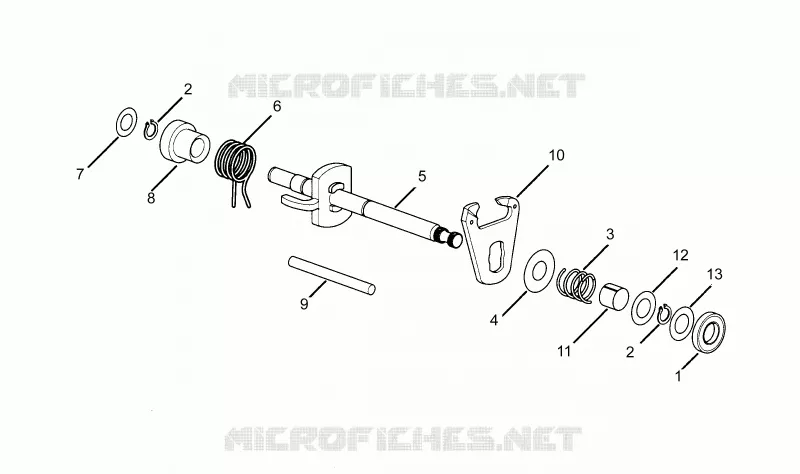 Selecteur boîte de vitesses Aprilia APRILIA-MOTORCYCLES 50 RX 1993  RX 3 - 5 MARCE