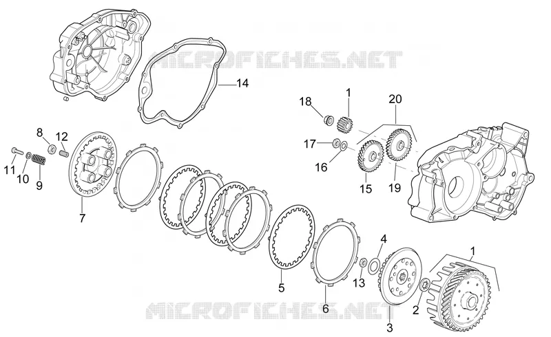 Embrayage Aprilia APRILIA-MOTORCYCLES 50 RX 2000  RX