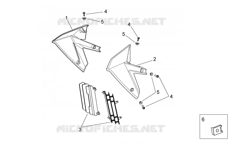 Carrosserie av. II Aprilia APRILIA-MOTORCYCLES 550 RXV 2011  RXV