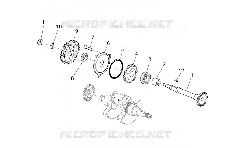Arbre transmission Aprilia APRILIA-MOTORCYCLES 550 RXV 2010  RXV STREET LEGAL