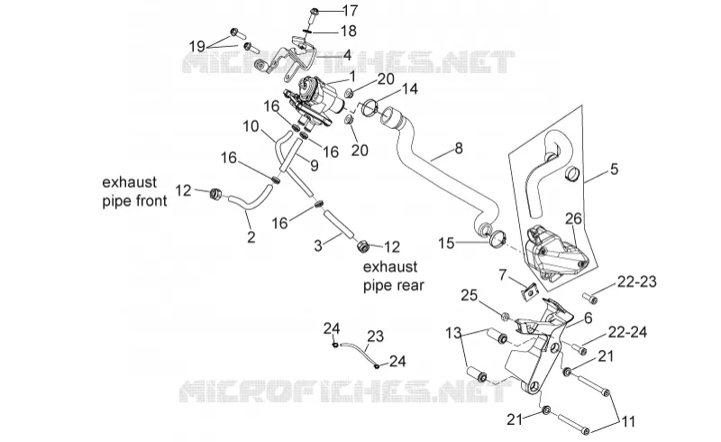 Air secondaire Aprilia APRILIA-MOTORCYCLES 550 RXV-SXV 2009  RXV-SXV Pikes Peak