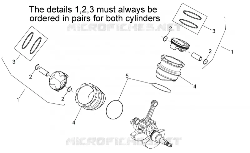 Cylindre av.piston Aprilia APRILIA-MOTORCYCLES 450 SXV 2011  SXV STREET LEGAL