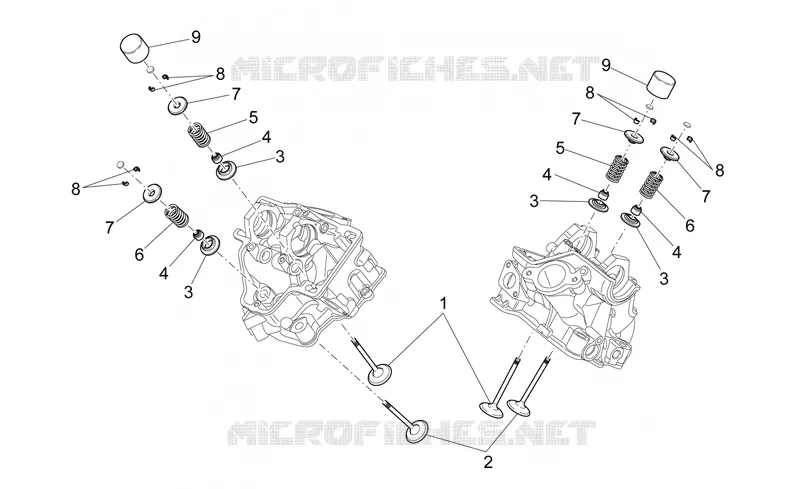 Soupapes Aprilia APRILIA-MOTORCYCLES 550 SXV 2011  SXV STREET LEGAL