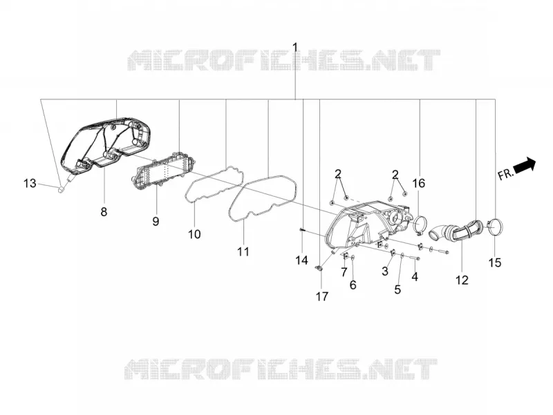Filtre à air Aprilia APRILIA-SCOOTER 125 SR 2022  SR 125 MOTARD RST