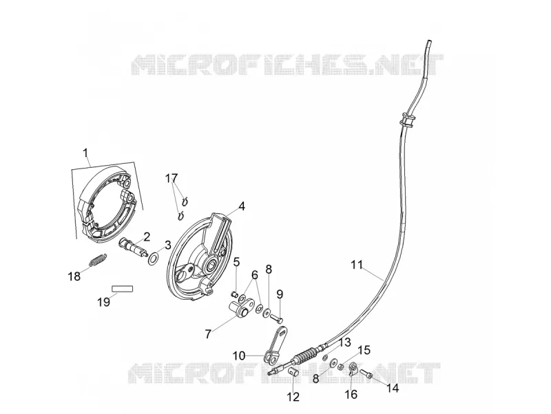 Frein avant Aprilia APRILIA-SCOOTER 125 SR 2020  SR 125 STORM TT BSIV NO ABS