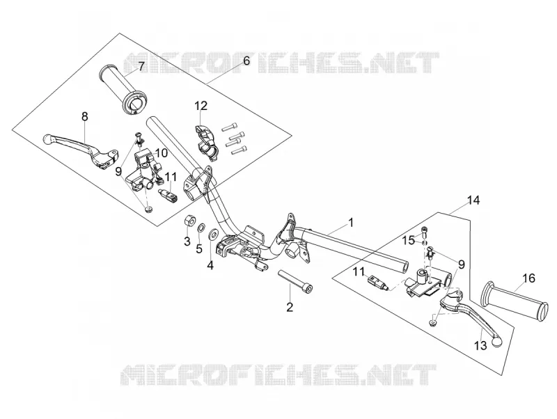 GUIDON Aprilia APRILIA-SCOOTER 125 SR 2020  SR 125 STORM TT BSIV NO ABS