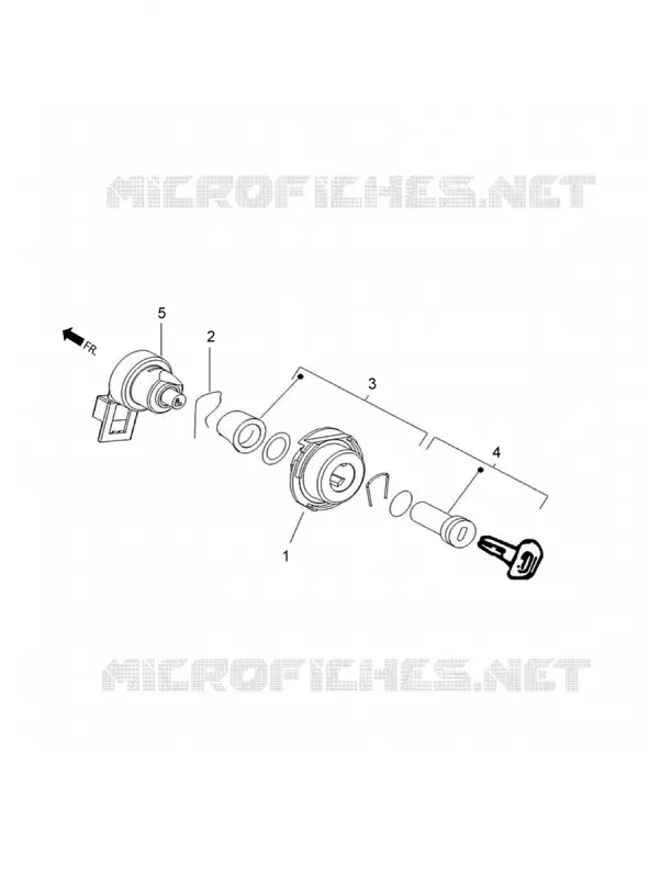 SERRURES Aprilia APRILIA-SCOOTER 125 SR 2020  SR 125 STORM TT BSIV NO ABS