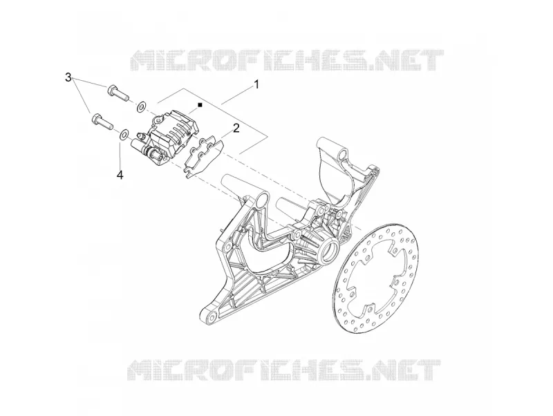 ETRIER DE FREIN ARRIERE Aprilia APRILIA-SCOOTER 125 SR 2023  SR COMPACT GT 125 CBS E5