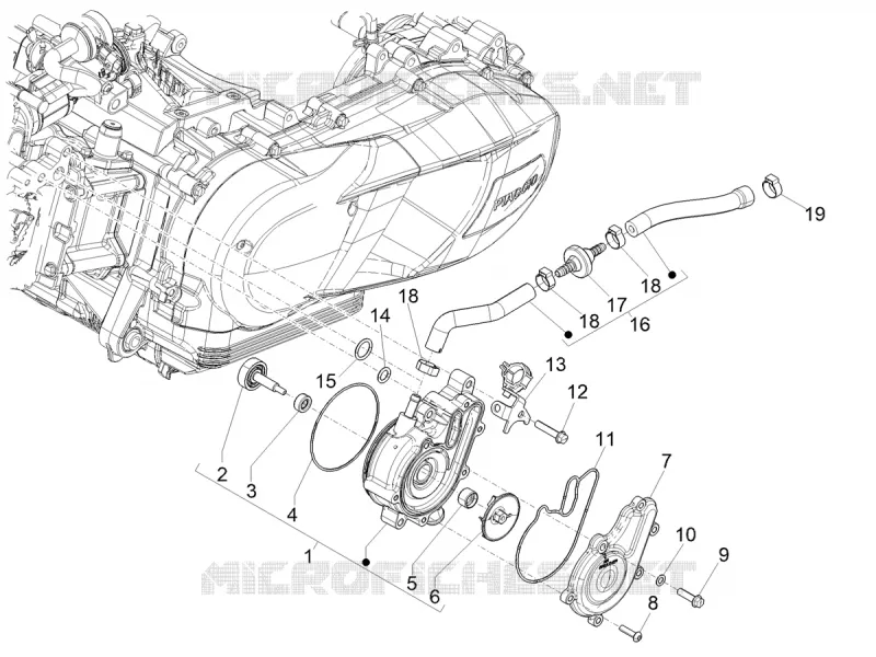 POMPE A EAU Aprilia APRILIA-SCOOTER 125 SR 2023  SR COMPACT GT 125 CBS E5