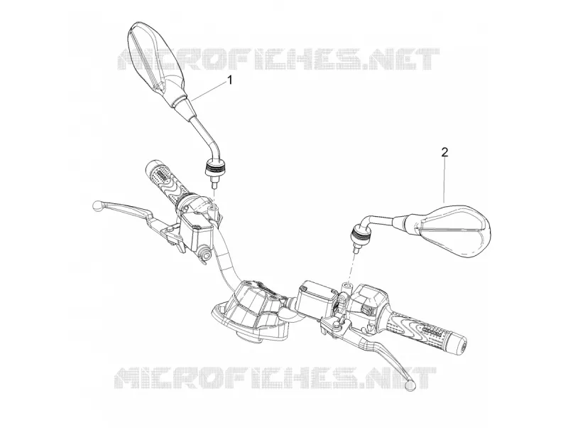 RETROVISEURS Aprilia APRILIA-SCOOTER 125 SR 2021  SR COMPACT GT 125 CBS E5