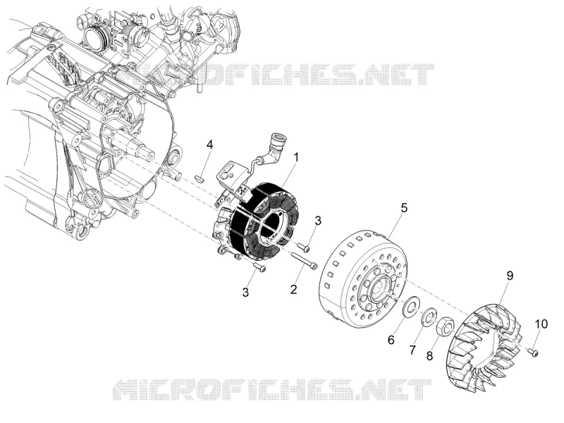 ALLUMAGE - ROTOR - STATOR Aprilia APRILIA-SCOOTER 125 SR 2023  SR COMPACT GT 125 E5 ABS