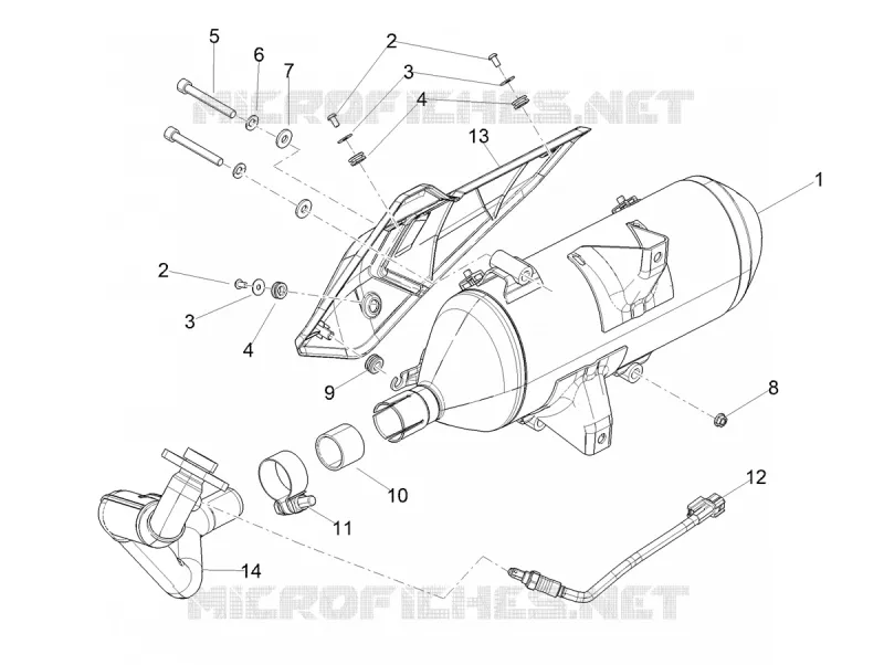 ECHAPPEMENT Aprilia APRILIA-SCOOTER 125 SR 2023  SR COMPACT GT 125 E5 ABS