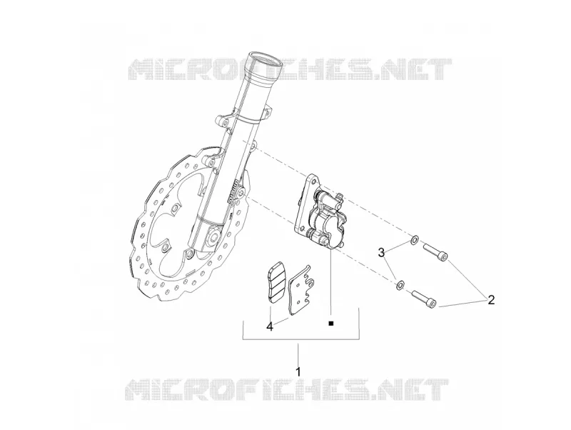 ETRIER DE FREIN AVANT Aprilia APRILIA-SCOOTER 125 SR 2022  SR COMPACT GT 125 E5 ABS