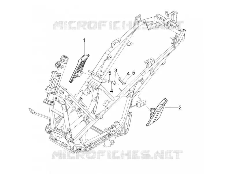 REPOSE PIEDS Aprilia APRILIA-SCOOTER 125 SR 2023  SR COMPACT GT 125 E5 ABS