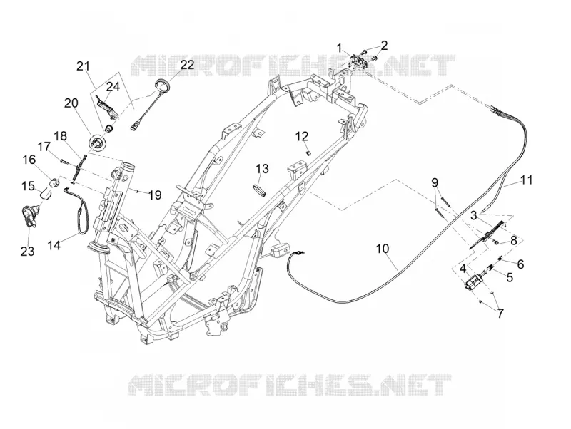 SERRURES Aprilia APRILIA-SCOOTER 125 SR 2023  SR COMPACT GT 125 E5 ABS