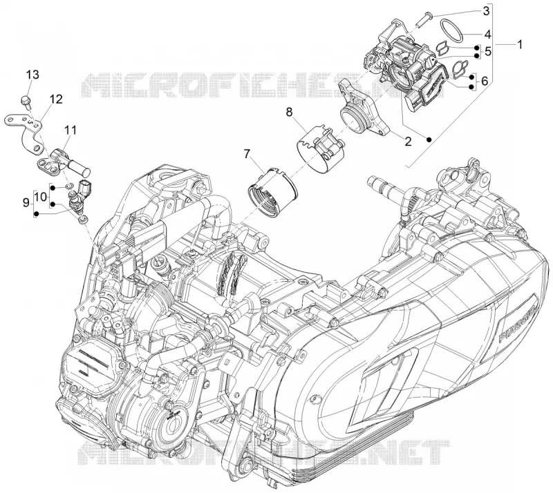 BOITIER PAPILLON INJECTION Aprilia APRILIA-SCOOTER 200 SR 2021  SR COMPACT GT 200 E5