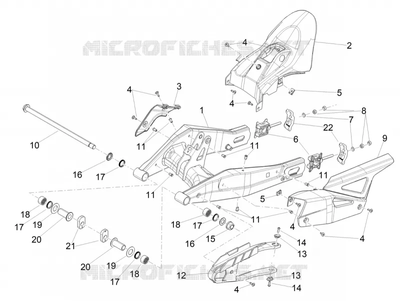 BRAS OSCILLANT Aprilia APRILIA-MOTORCYCLES 457 RS 2024  RS 457 4T 8V E5+ ABS