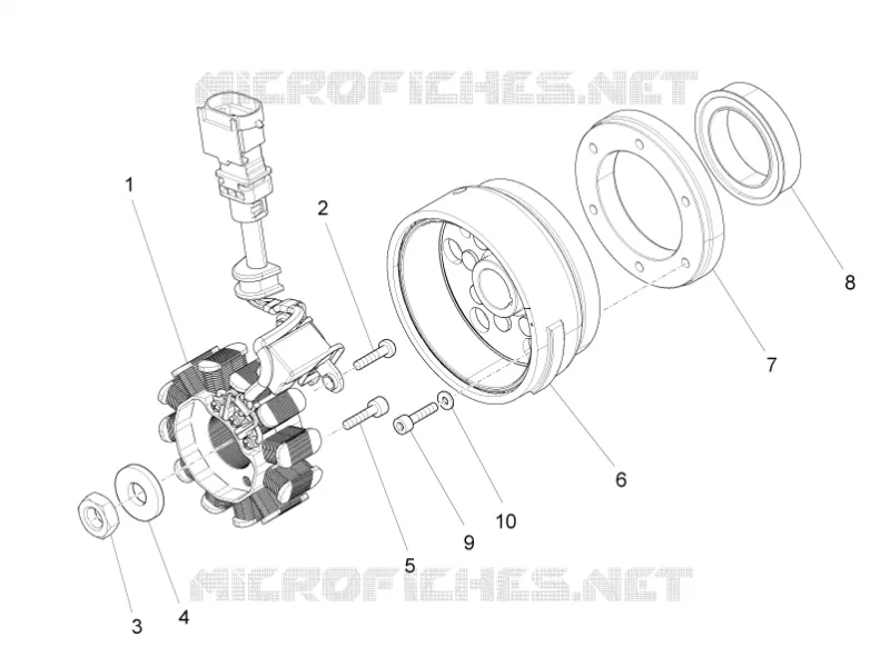 ALLUMAGE - ROTOR - STATOR Aprilia APRILIA-MOTORCYCLES 125 RS 2023  RS 125 GP Replica 4T E5 ABS