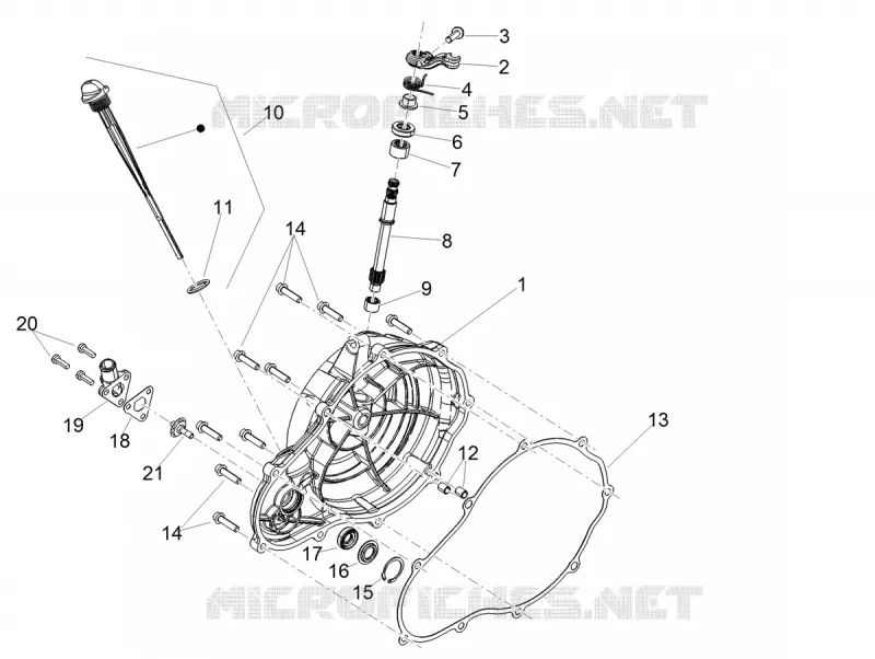 CARTER EMBRAYAGE Aprilia APRILIA-MOTORCYCLES 660 RS 2022  RS 660 4T 8V E5 ABS