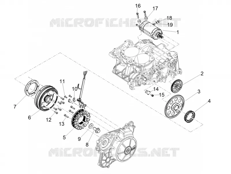 ALLUMAGE - ROTOR - STATOR Aprilia APRILIA-MOTORCYCLES 660 RS 2023  RS 660 4T 8V E5 ABS