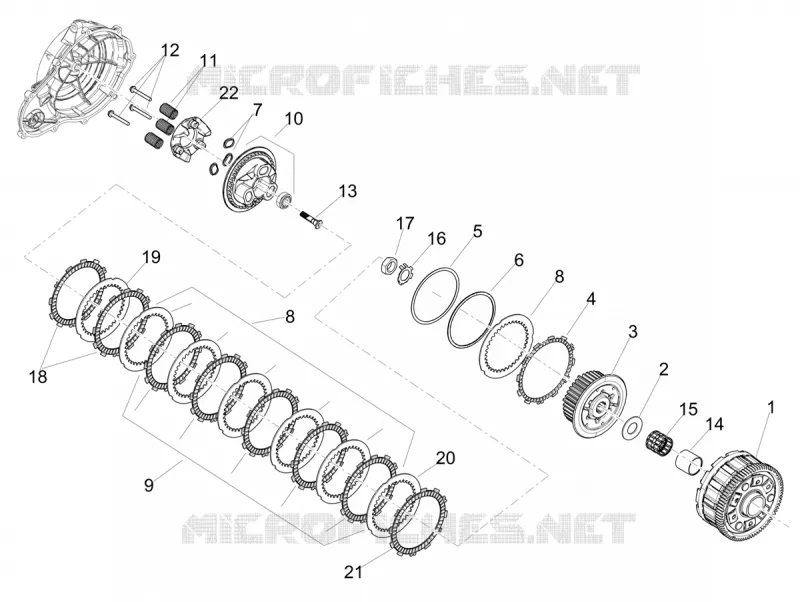 EMBRAYAGE Aprilia APRILIA-MOTORCYCLES 660 RS 2023  RS 660 4T 8V E5 ABS