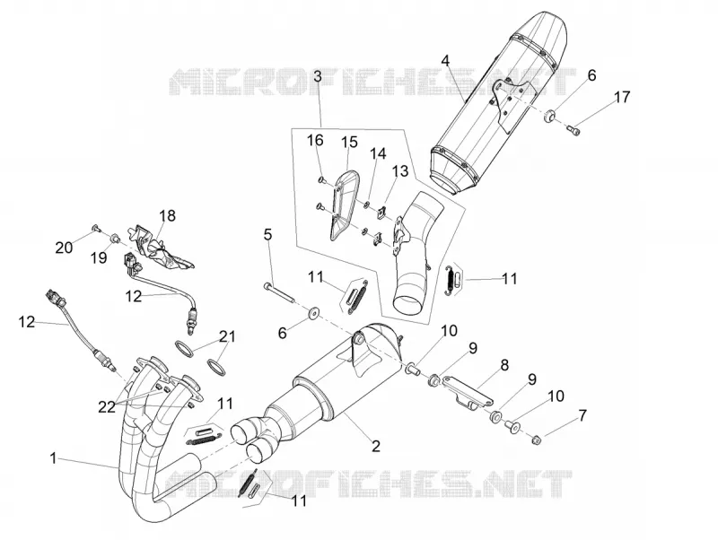 ECHAPPEMENT Aprilia APRILIA-MOTORCYCLES 660 RS 2023  RS 660 Extrema 4T 8V E5 ABS