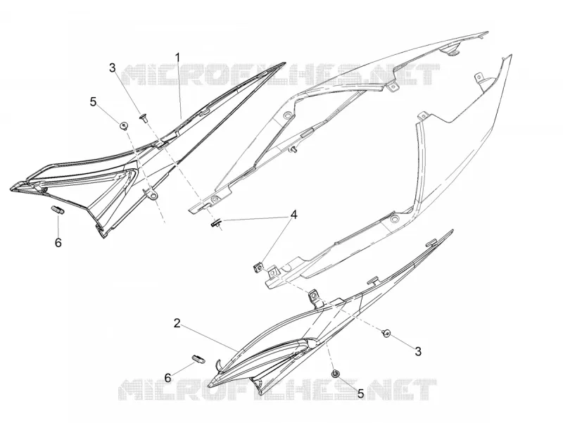 CARENAGES CENTRAUX Aprilia APRILIA-MOTORCYCLES 660 RS 2025  RS 660 4T E5+