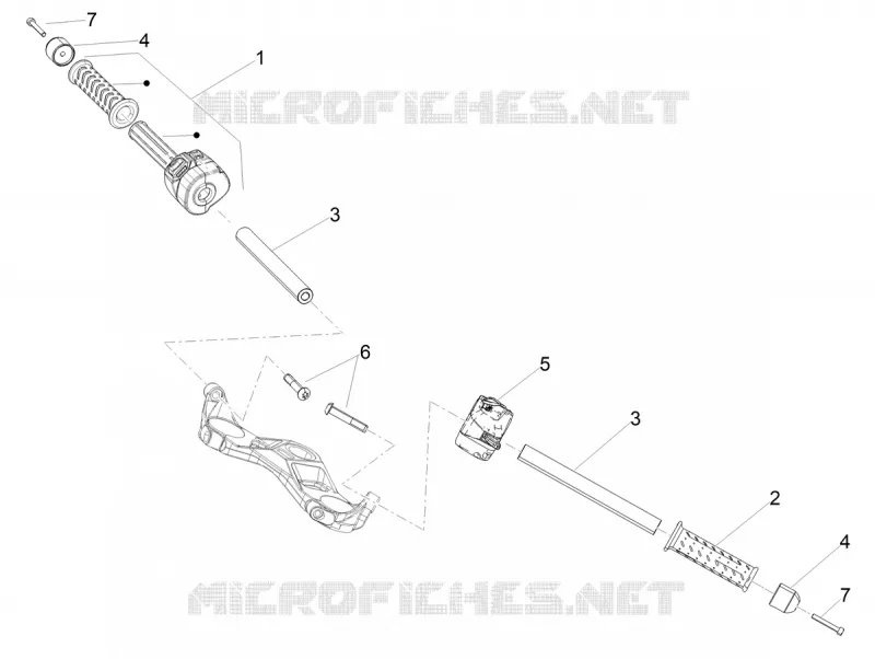 GUIDON - COMMANDES Aprilia APRILIA-MOTORCYCLES 660 RS 2025  RS 660 4T Factory E5+