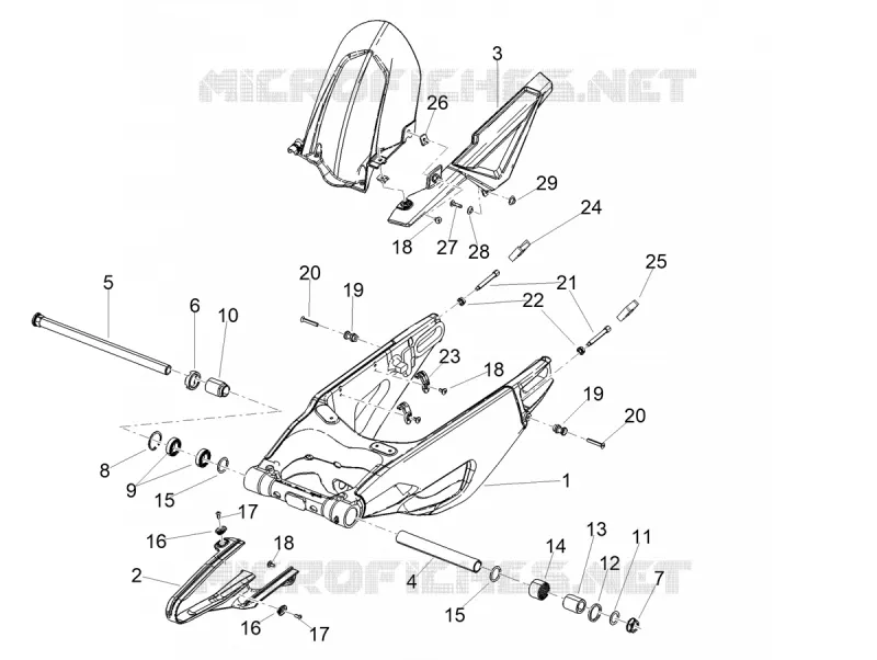 BRAS OSCILLANT Aprilia APRILIA-MOTORCYCLES 1100 RSV4 2024  RSV4 1100 Factory E5 ABS