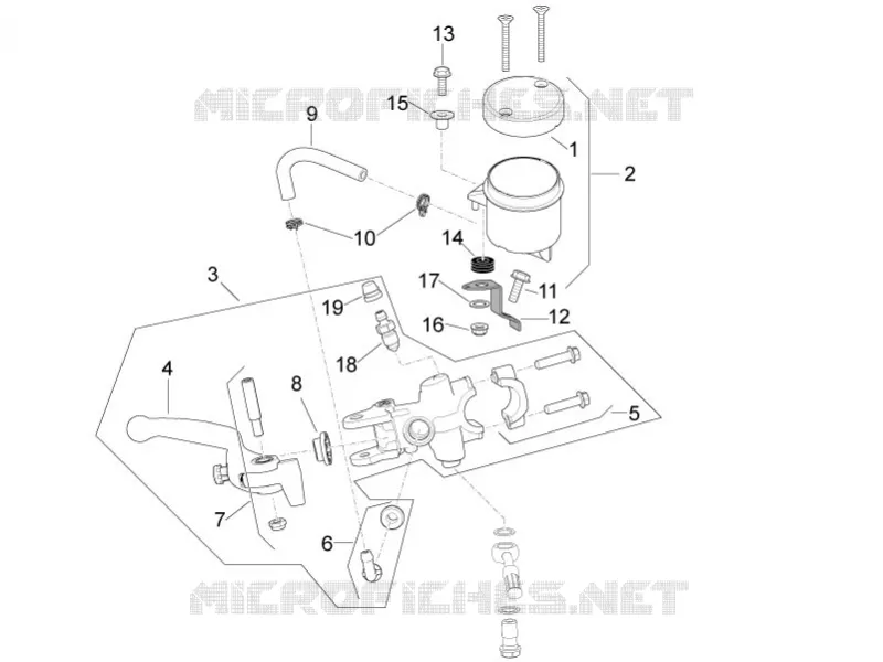 MAITRE CYLINDRE DE FREIN AVANT Aprilia APRILIA-MOTORCYCLES 1100 RSV4 2024  RSV4 1100 Factory E5 SE- 09 SBK