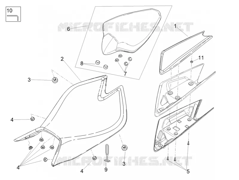 SELLE Aprilia APRILIA-MOTORCYCLES 1100 RSV4 2024  RSV4 1100 Factory E5 SE- 09 SBK