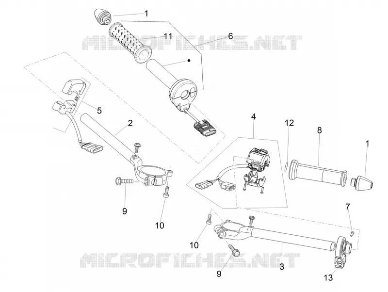 GUIDON - COMMANDES Aprilia APRILIA-MOTORCYCLES 1100 RSV4 2025  RSV4 1100 E5+ ABS
