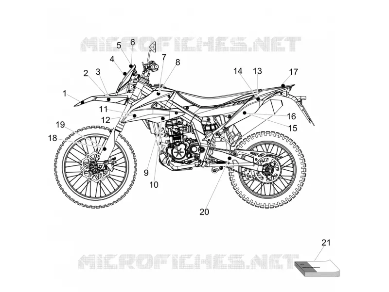 AUTOCOLLANTS Aprilia APRILIA-MOTORCYCLES 125 RX 2023  RX 125 E5