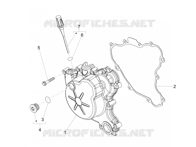 CARTER DE VOLANT MAGNETIQUE Aprilia APRILIA-MOTORCYCLES 125 RX 2022  RX 125 E5