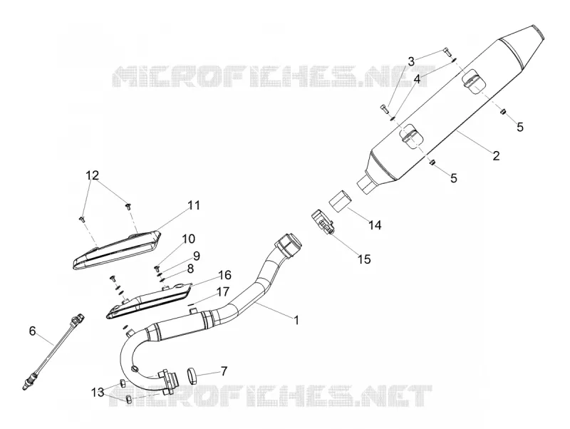 ECHAPPEMENT Aprilia APRILIA-MOTORCYCLES 125 RX 2022  RX 125 E5