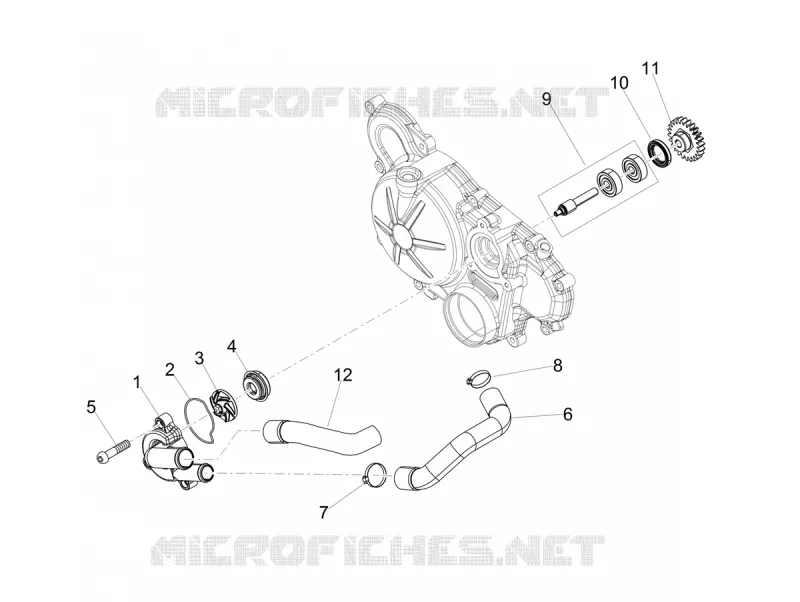 POMPE A EAU Aprilia APRILIA-MOTORCYCLES 125 RX 2023  RX 125 E5