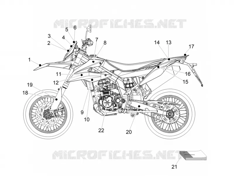 AUTOCOLLANTS Aprilia APRILIA-MOTORCYCLES 125 SX 2023  SX 125 E5