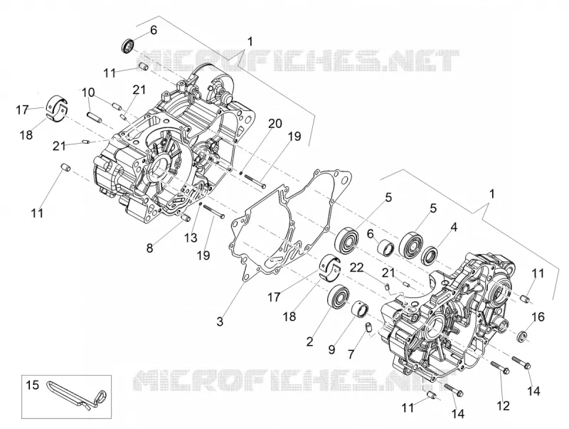 CARTERS MOTEUR I Aprilia APRILIA-MOTORCYCLES 125 SX 2024  SX 125 E5