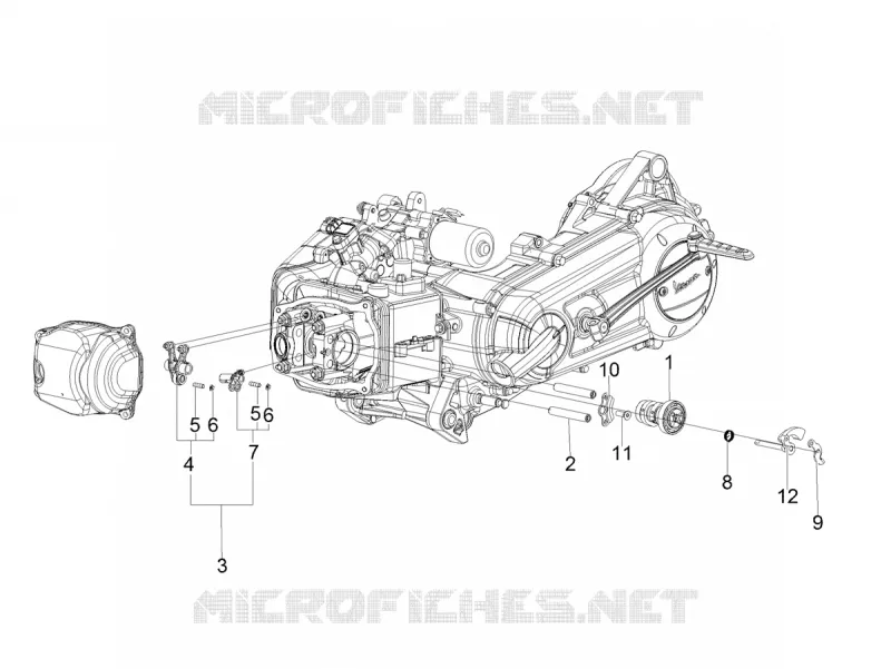 Groupe support balanciers Aprilia APRILIA-SCOOTER 125 SR 2023  SR 125 MOTARD RST
