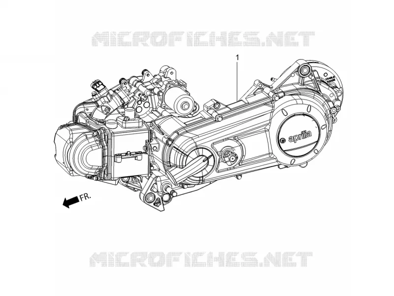 MOTEUR - SELECTEUR - PIGNON Aprilia APRILIA-SCOOTER 125 SR 2023  SR 125 MOTARD RST
