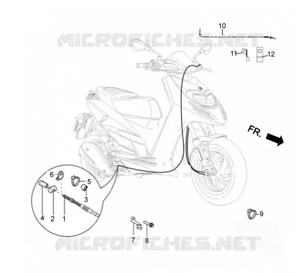 Système de freinage Aprilia APRILIA-SCOOTER 125 SR 2023  SR 125 MOTARD RST