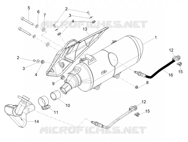 ECHAPPEMENT Aprilia APRILIA-SCOOTER 125 SR 2024  SR GT 125 E5+