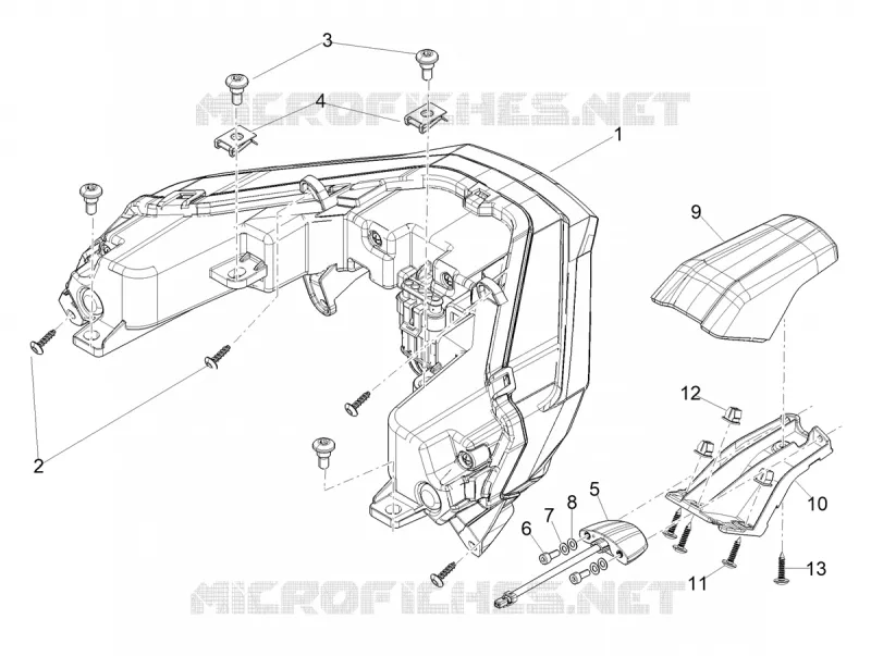 FEUX ARRIERE - CLIGNOTANTS Aprilia APRILIA-SCOOTER 200 SR 2024  SR GT 200 ABS E5+