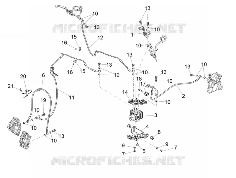 SYSTEME DE FREINAGE ABS Aprilia APRILIA-MOTORCYCLES 660 TUAREG 2024  Tuareg 660 E5+