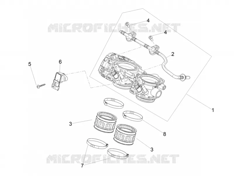 BOITIER PAPILLON INJECTION Aprilia APRILIA-MOTORCYCLES 660 TUAREG 2025  Tuareg 660 Rally E5+