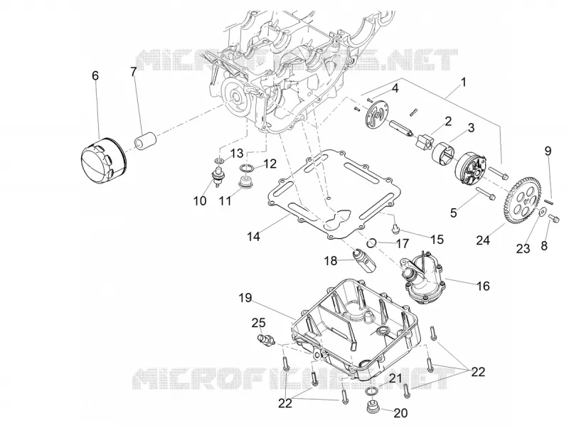 POMPE A HUILE - FILTRE A HUILE Aprilia APRILIA-MOTORCYCLES 660 TUAREG 2025  Tuareg 660 Rally E5+