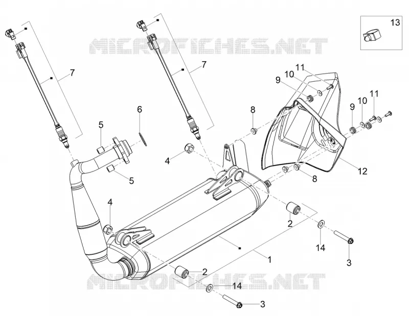 ECHAPPEMENT Aprilia APRILIA-MOTORCYCLES 125 TUONO 2025  Tuono 125 E5+ ABS