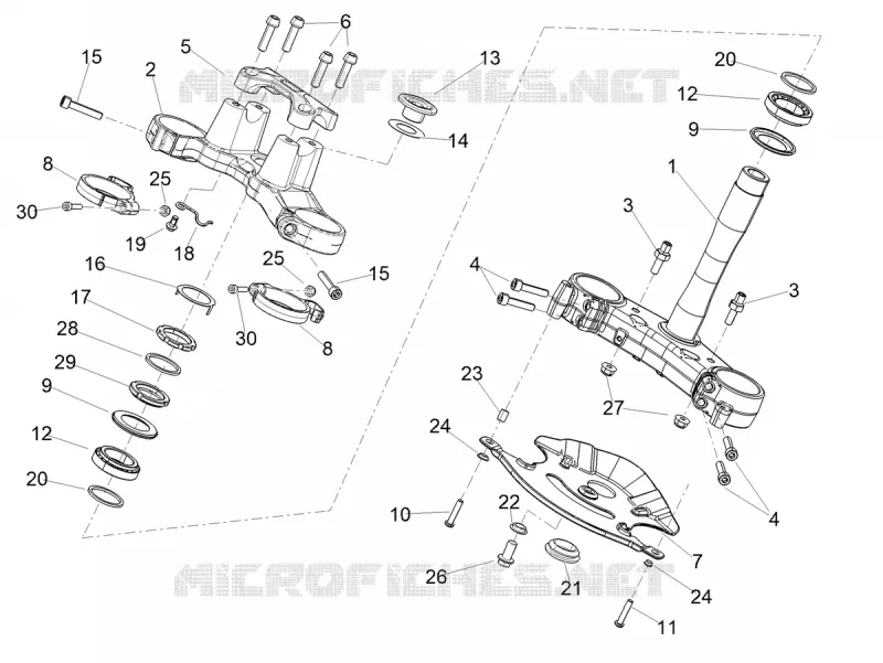 DIRECTION Aprilia APRILIA-MOTORCYCLES 660 TUONO 2023  Tuono 660 4T 8V E5 ABS