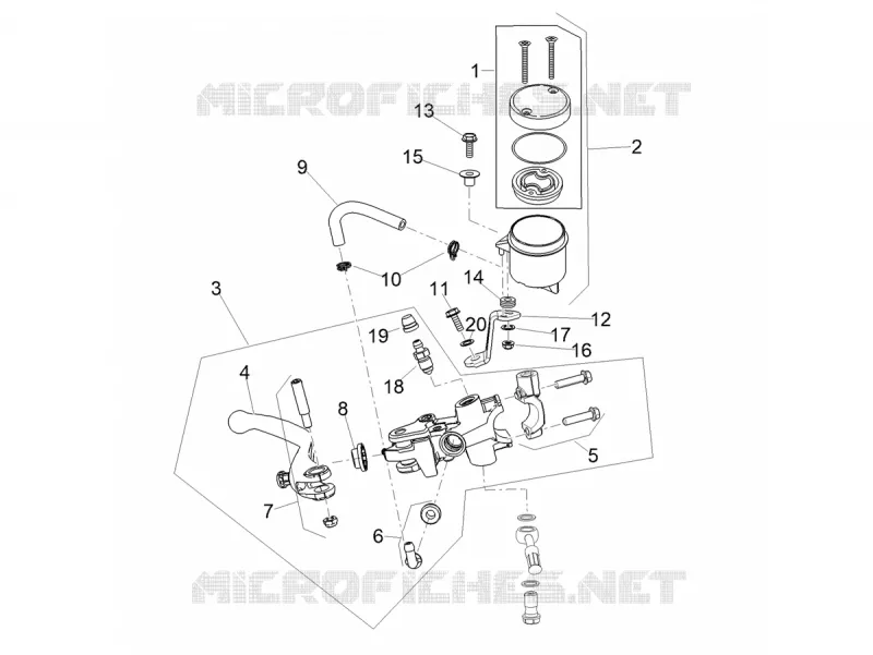MAITRE CYLINDRE DE FREIN AVANT Aprilia APRILIA-MOTORCYCLES 660 TUONO 2023  Tuono 660 4T 8V E5 ABS